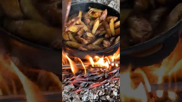 Говядина на огне с картошечкой смотреть онлайн