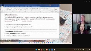 Изучаю новую тему турецкого с Женей и ее сыном