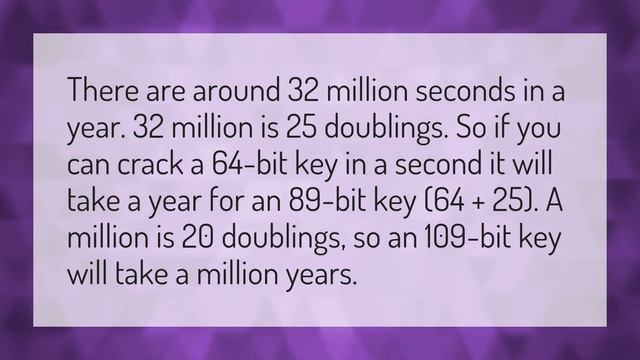 How long does it take to break 64 bit encryption? смотреть онлайн