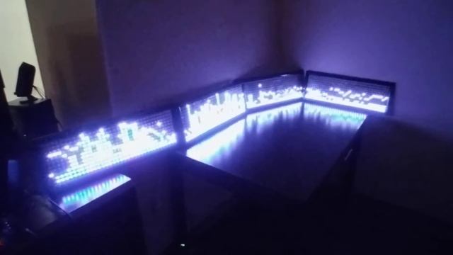 140 Band Sound Reactive Spectrum Analyzer ESP32 Arduino FFT / FastLED NeoMatrix - 1680 ws2812b LEDs смотреть онлайн