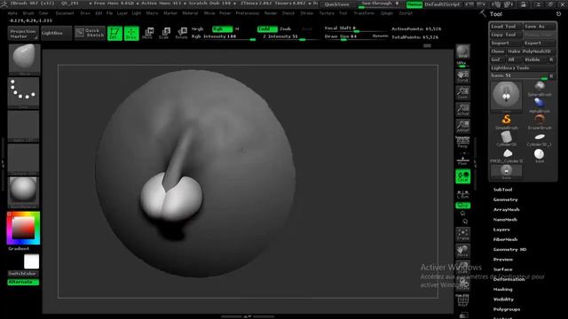 Sculpting Human Noses in ZBrush (Adding_the_tip_of_the_nose) смотреть онлайн