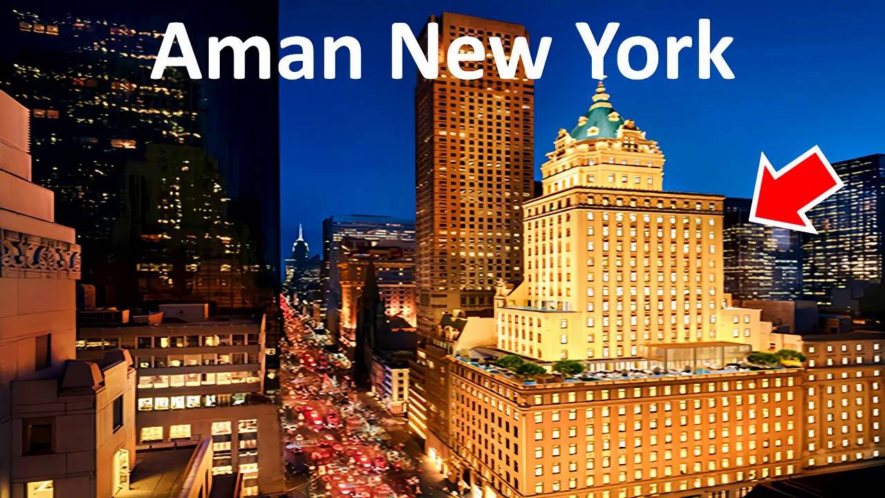 Aman New York, Most Expensive Hotel In Manhattan, NYC ｜ Full Tour & 4K Travel Vlog