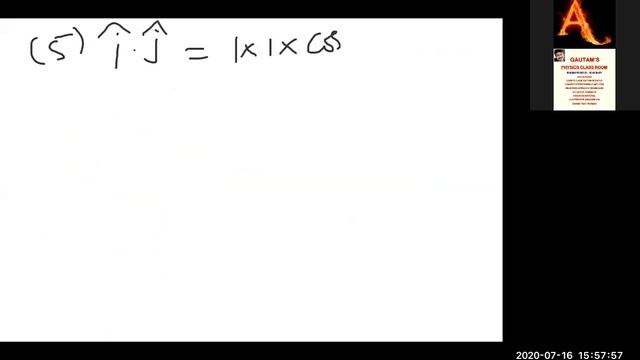 Scalar product or dot product by GAUTAM PHYSICS FACULTY смотреть онлайн