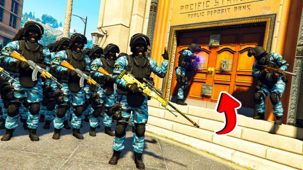 ОМОН ПОМЕШАЛ ОГРАБЛЕНИЮ БАНКА И ОБЕЗВРЕДИЛ ВЗРЫВЧАТКУ В ГТА 5 МОДЫ ! СКОРТИ GTA 5 ONLINE