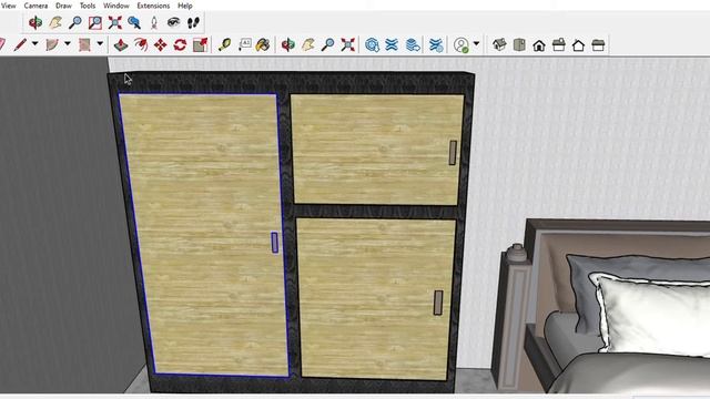 غرفه معيشه باستخدام برنامج SketchUp Pro 2021 смотреть онлайн