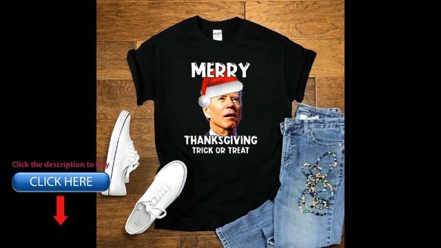 Joe Biden Santa Hat Merry Thanksgiving Christmas Shirt смотреть онлайн