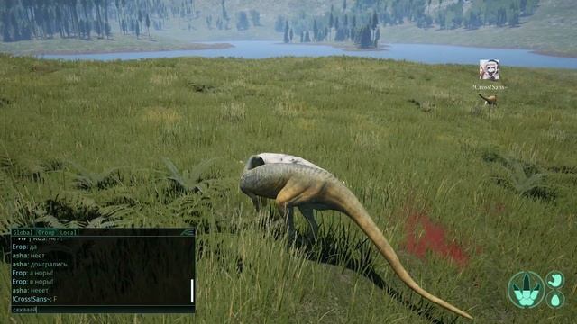 Битва дриозавра с карнотавром! | Стрим SkyTop GAMES от моего лица. смотреть онлайн