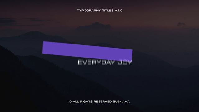 Typography Titles Pack | Adobe Premiere Pro Template смотреть онлайн