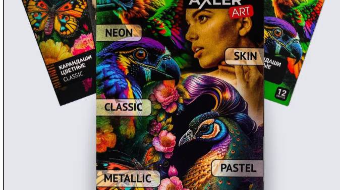 Обзор набора Axler Art Мягкие карандаши цветные для рисования смотреть онлайн