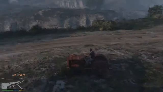 Как найти редкий,но забавный трактор в Gta 5. смотреть онлайн