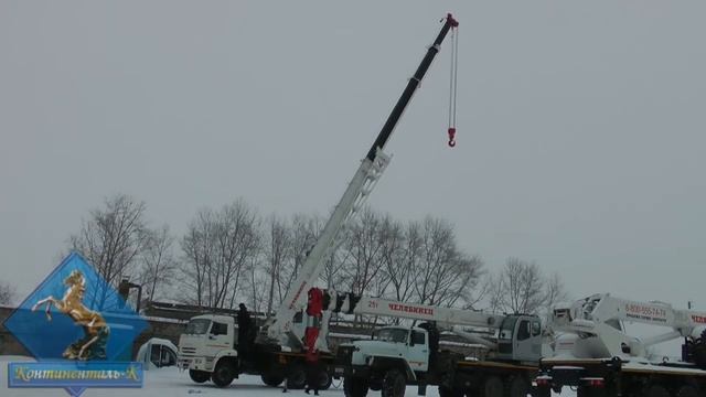 Автокран Челябинец КС-55732 на шасси КАМАЗ 65115 смотреть онлайн