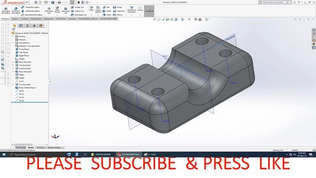 [FLOEFD (SOLIDWORKS)] STIRLING ENGINE 3D MODEL смотреть онлайн