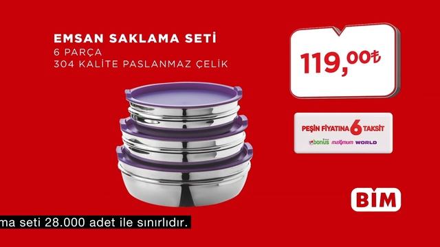BİM - Fakir Rapsody Blender Seti 189 TL. Emsan 6 Parça Paslanmaz Çelik Saklama Seti смотреть онлайн