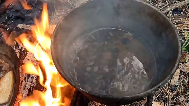 Ужин в избе!!!