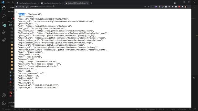 React Native - API Github - 0503 - Criando o mock de API do Github смотреть онлайн