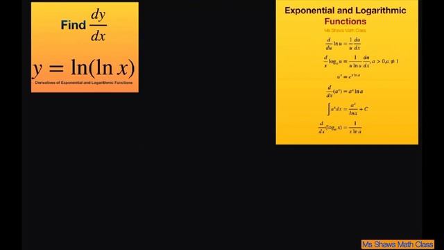 Find the derivative of y = ln(1/x). General logarithmic exponential functions смотреть онлайн