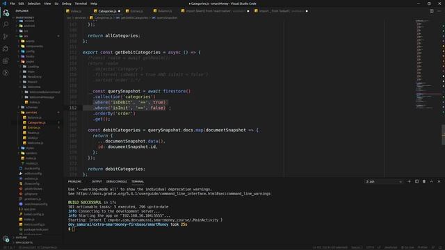 React Native - Smart Money - Firebase - 0003 - Finalizando a integração com o Firebase смотреть онлайн