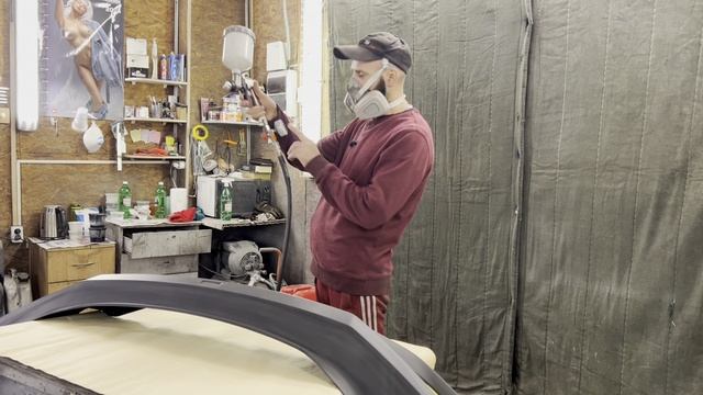 Подготовка и покраска бампера своими руками смотреть онлайн