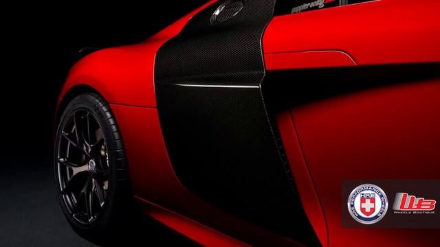 Audi R8 V10 with HRE Wheels смотреть онлайн