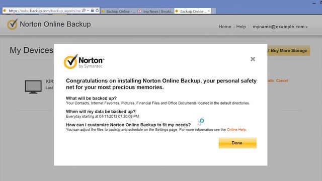 Toshiba How-To: Backing up your KIRAbook using Norton Online Backup Utility смотреть онлайн