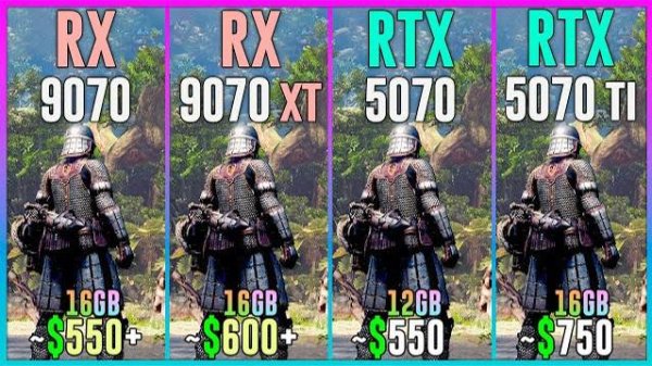 RX 9070 vs RX 9070 XT vs RTX 5070 vs RTX 5070 TI - Tested in 25 Games