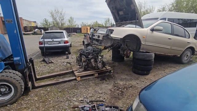 Будни авторазбора/Снятие и отправка мотора 3,0 с ниссан #авторазбор #v6 #челябинск #рекомендации