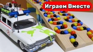 Машинки и горки с шариками ! Играем в машинки ! Играем в горки с шариками ! Видео для детей !  АСМР