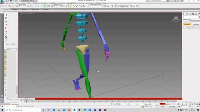 3DS MAX TUTORIAL WALK FULL ANIMATION 3DSMAX BIPED смотреть онлайн