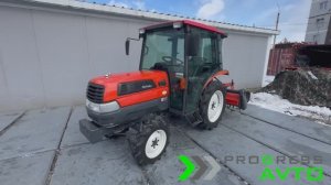 Kubota с кабиной - японский минитрактор Kubota KL-25 купить с кабиной и почвофрезой