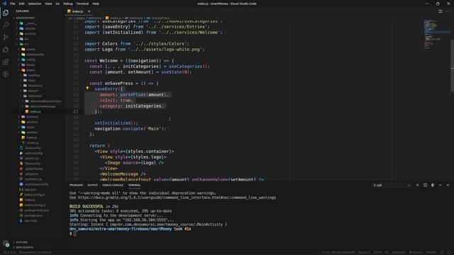 React Native - Smart Money - Firebase - 0002 - A primeiras adaptações do código смотреть онлайн