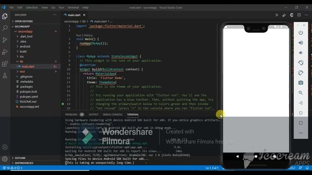 Flutter in Visual Studio Code (VS Code) and run Android emulator Urdu | Hindi Part 3 смотреть онлайн