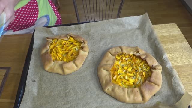 Галета с тыквой (постный вариант)