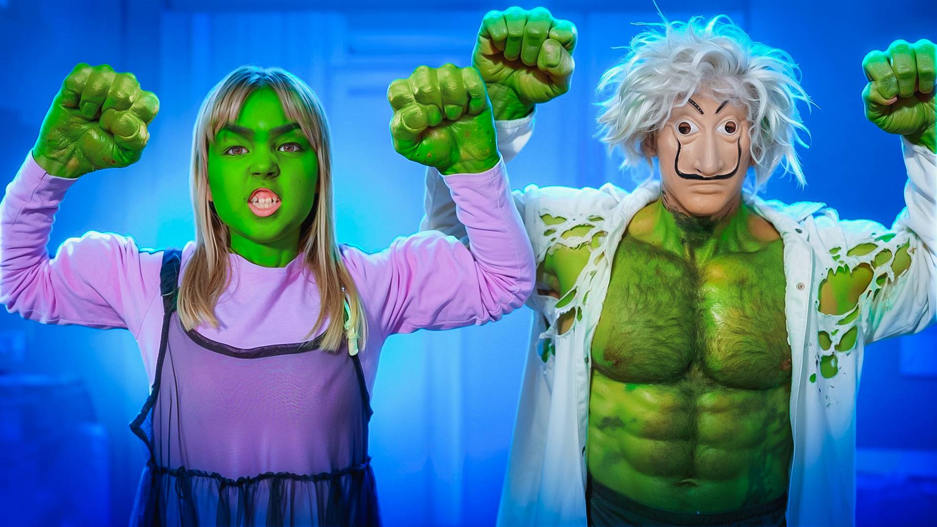 My little sister became Hulk and is destroying house! Scientist Hater turned my sister into the Hulk смотреть онлайн