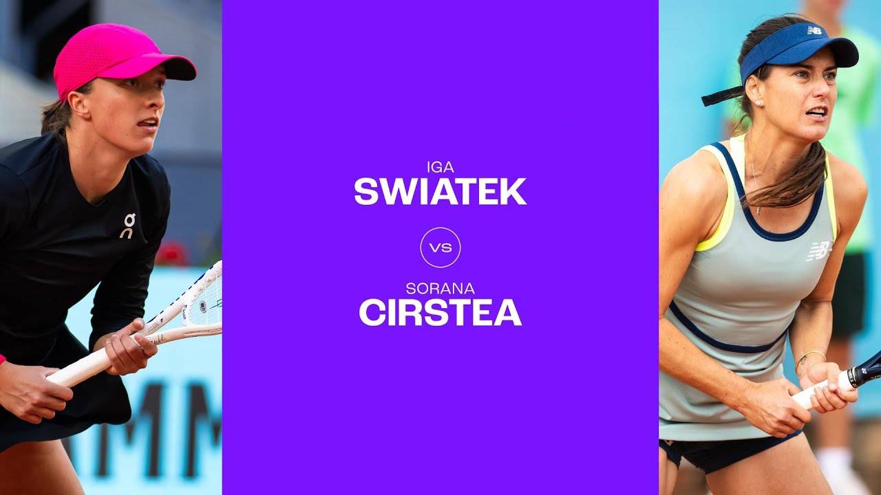 27.04.24. Ига Швёнтек - Сорана Кырстя. WTA 1000 Madrid. Iga Świątek - Sorana Cirstea