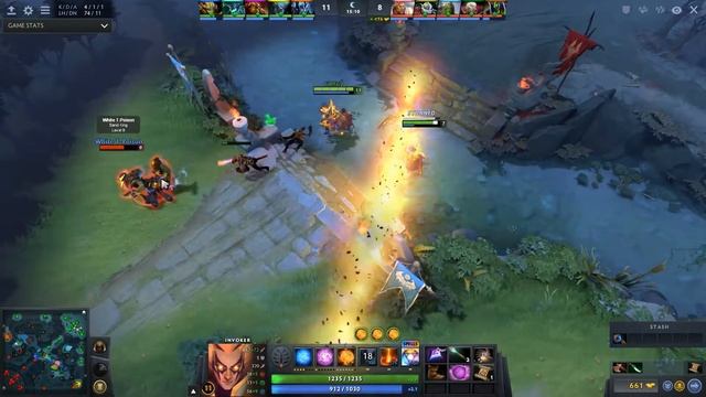 Dota 2 Invoker 7418 MMR 17/1/11 (Kills/Deaths/Assists) Ranked Full Gameplay смотреть онлайн
