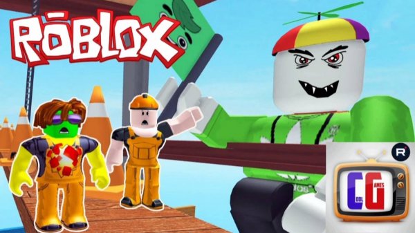 ROBLOX Побег со СТРОЙКИ от ЗЛОГО БОССА Мульт Игра для детей Escape The Construction Yard Obby