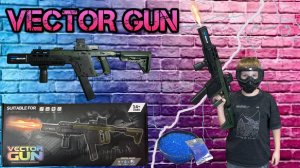 Орбизный автомат для детей Vector Gun с эффектом пламени и дыма