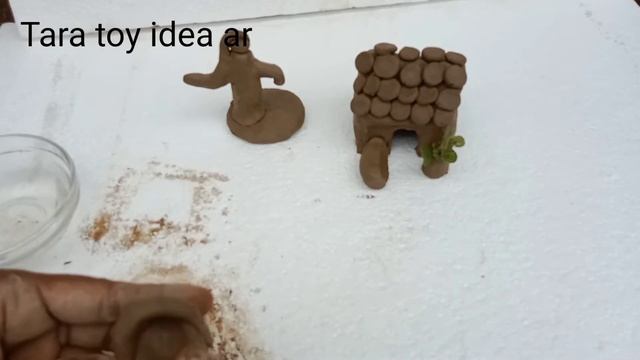 How to make mini Building with clay- how to make Clay water pump_handmade kitchen set with clay смотреть онлайн