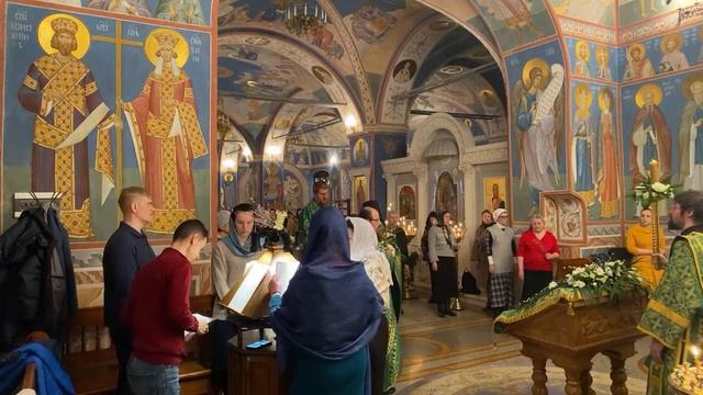 Всенощное бдение в Неделю Ваий смотреть онлайн