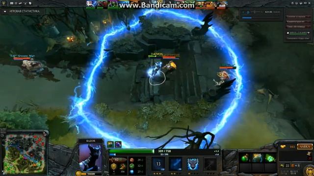 Dota 2 - Pudge, Sniper, Razor и хук ))) смотреть онлайн