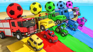 Большие футбольные мячи и большие грузовики, детские стишки и песенки