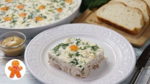 Заливное из курицы "Курочка под снегом"