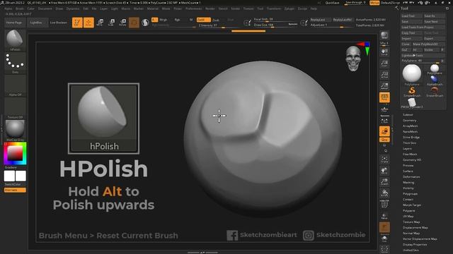 HPolish Brush: ZBrush All Brushes смотреть онлайн