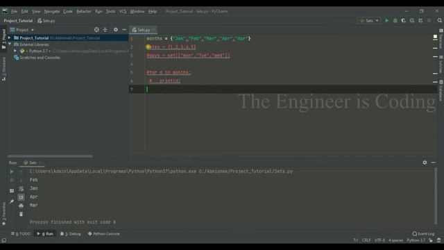 Sets in Python | Python for Beginners in Malayalam | Python Tutorial [9] смотреть онлайн