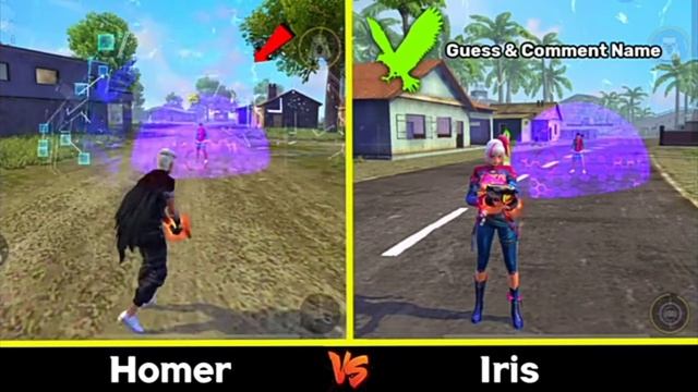 Homer vs Iris ability challenge / comment me which is winner / FF ZONE GAMER смотреть онлайн