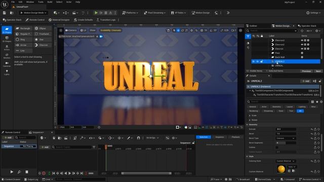 4 Unreal Engine Motion Design Text Creation Tutorial