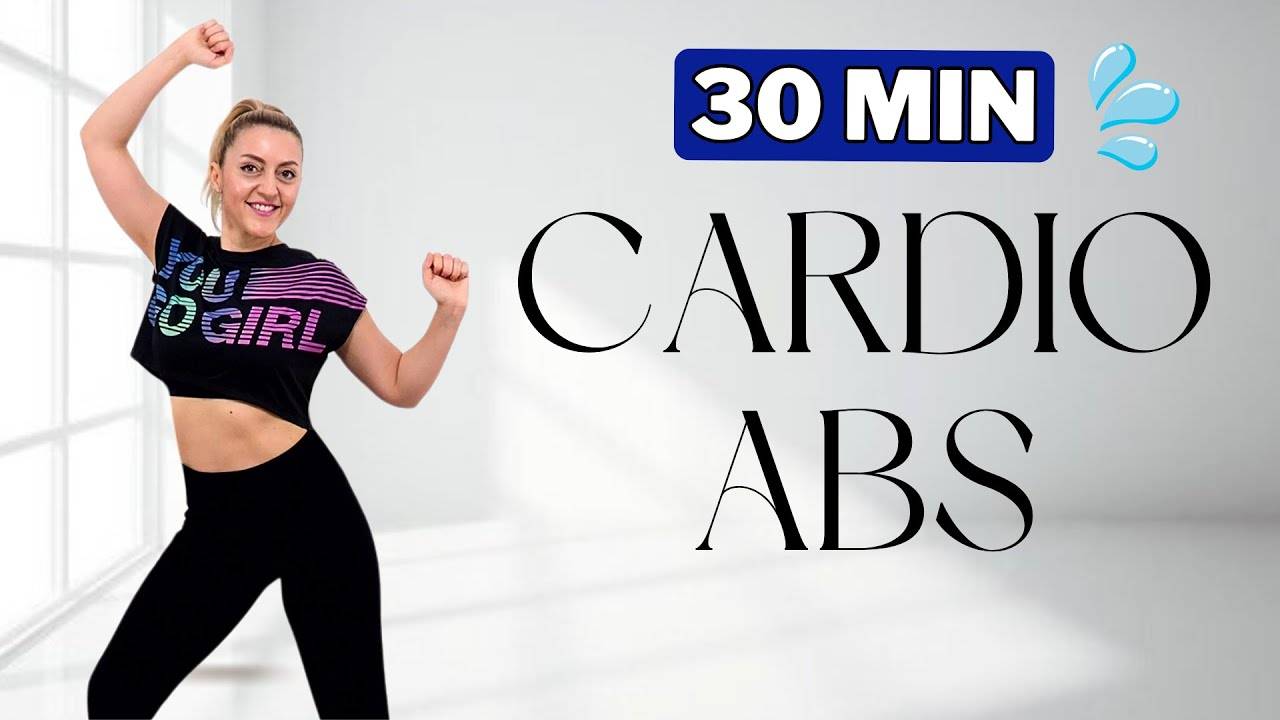 🔥 30-МИНУТНАЯ КАРДИО-ТРЕНИРОВКА ДЛЯ ПРЕССА 🔥 СЖИГАЕМ ЖИР НА ЖИВОТЕ И ПРОКАЧИВАЕМ ПРЕСС 🔥 смотреть онлайн