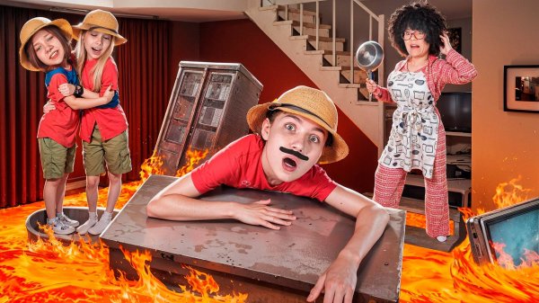 Scouts and Zookeeper - the floor is lava right in our house! All episodes of Scouts - challenges!