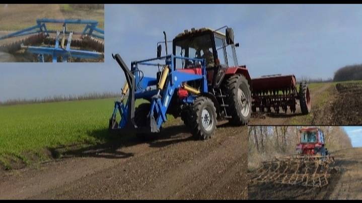 СЕВ И ПРИКАТЫВАНИЕ ЯЧМЕНЯ ПОСЛЕ КУЛЬТИВАЦИИ.