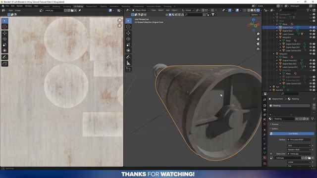 X-WING BLENDER TUTORIAL PART 4